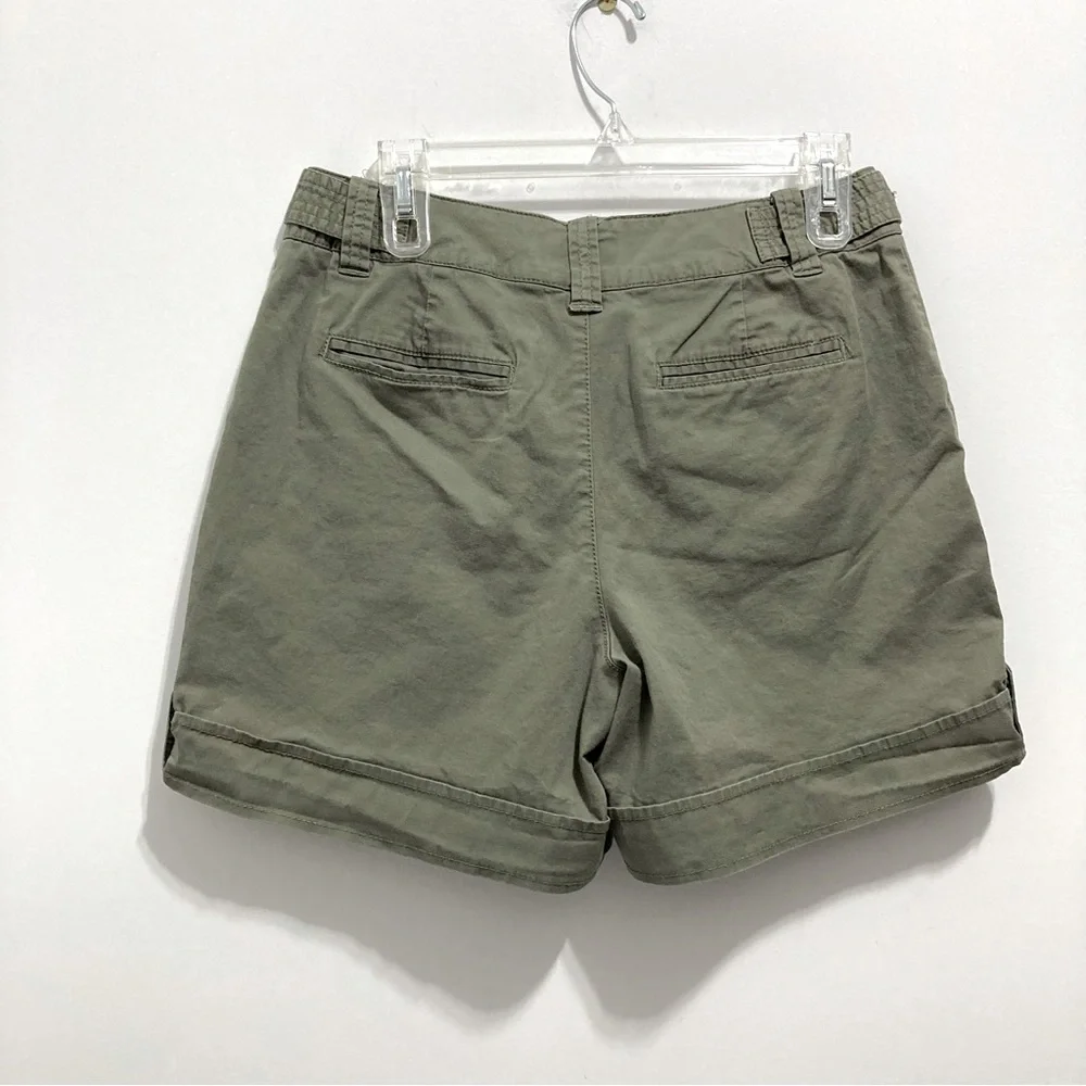 St. John’s Bay Stretch Olive Green Shorts